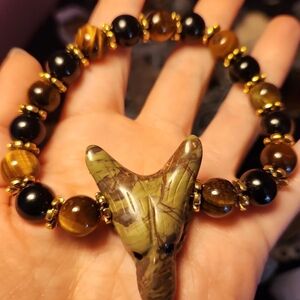 Handmade wolf bracelet